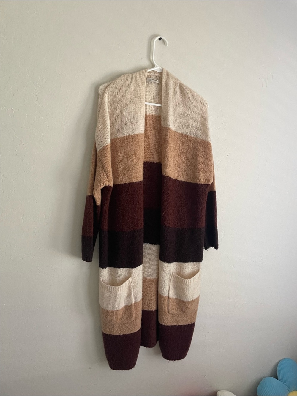Longline cardigan sweater